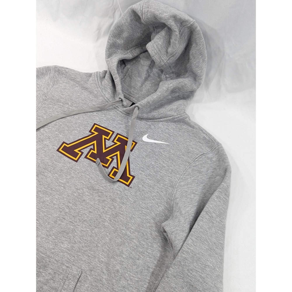 Nike Minnesota Golden Gophers Heavyweight Off Center Check Pullover Hoodie Small